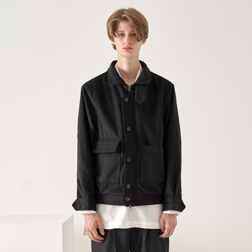 high neck short jacket(black), [noun](노운),high neck short jacket(black)