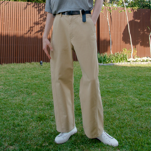 wave stitch wide pants (beige), [noun](노운),wave stitch wide pants (beige)