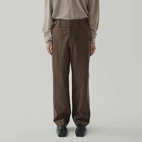 straight chino pants (brown), [noun](노운),straight chino pants (brown)