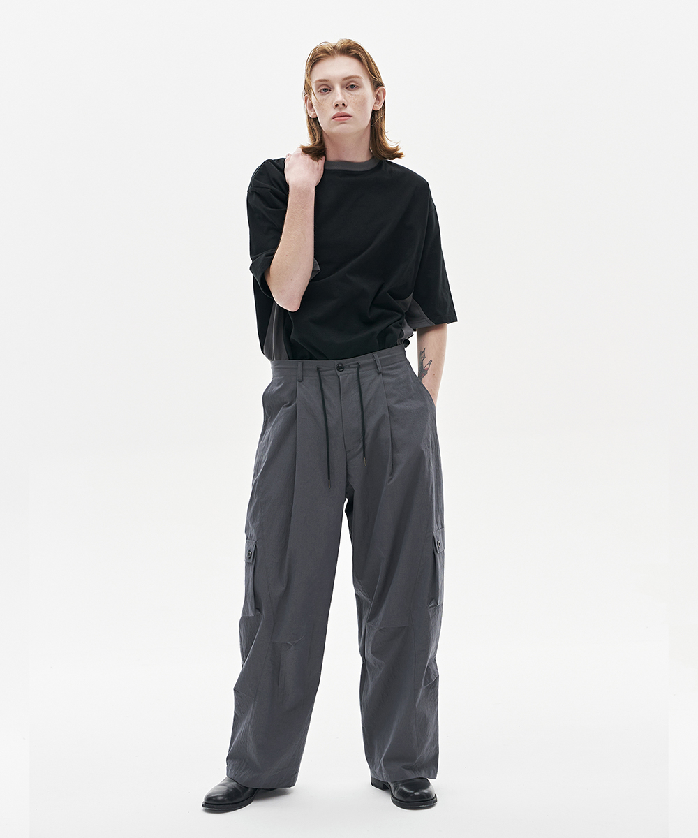 [23S/S] twist cargo pants (grey), [noun](노운),[23S/S] twist cargo pants (grey)