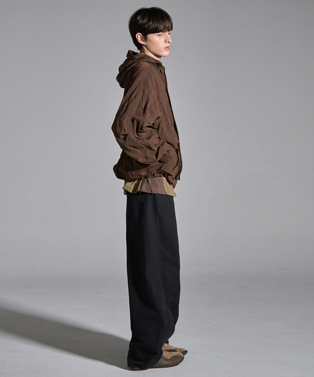 [23F/W] curved cotton pants (black), [noun](노운),[23F/W] curved cotton pants (black)