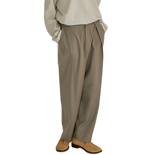 [21F/W] wide tapered pants (khaki beige), [noun](노운),[21F/W] wide tapered pants (khaki beige)
