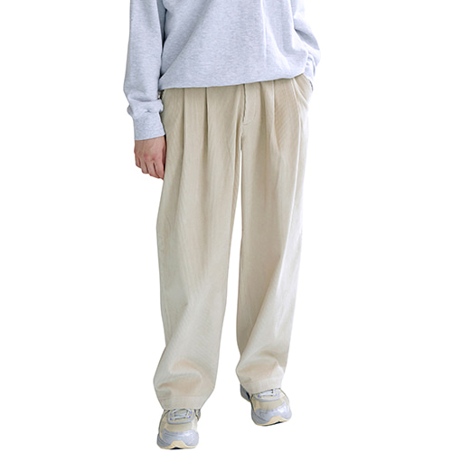 [21F/W] wide corduroy pants (ivory), [noun](노운),[21F/W] wide corduroy pants (ivory)