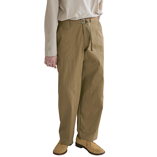 C/N belted fatigue pants (camel), [noun](노운),C/N belted fatigue pants (camel)