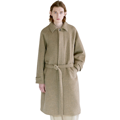 [season off] belted balmacaan coat (khaki beige), [noun](노운),[season off] belted balmacaan coat (khaki beige)