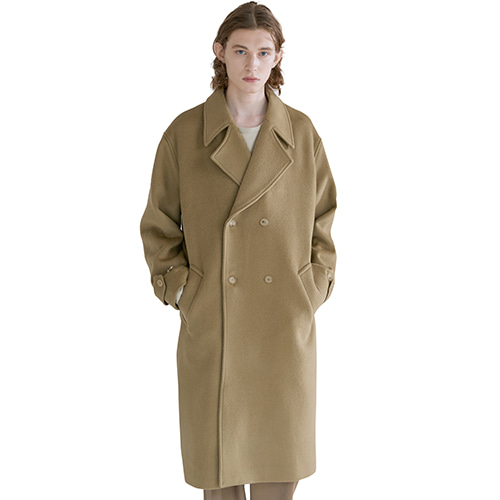 wide lapel double breasted coat (camel), [noun](노운),wide lapel double breasted coat (camel)