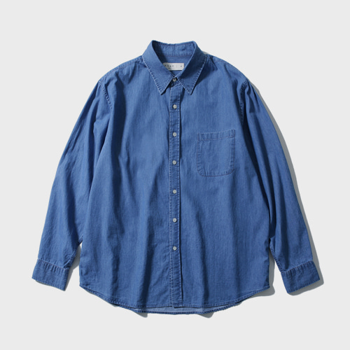 daily denim shirt (blue), [noun](노운),daily denim shirt (blue)