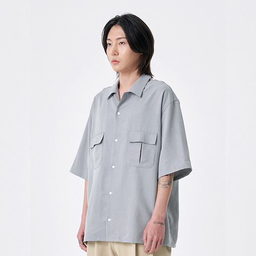 [22SS] easy tencel shirt (gray), [noun](노운),[22SS] easy tencel shirt (gray)