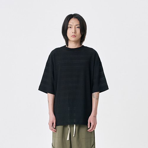 [22SS] woven t-shirt (black), [noun](노운),[22SS] woven t-shirt (black)