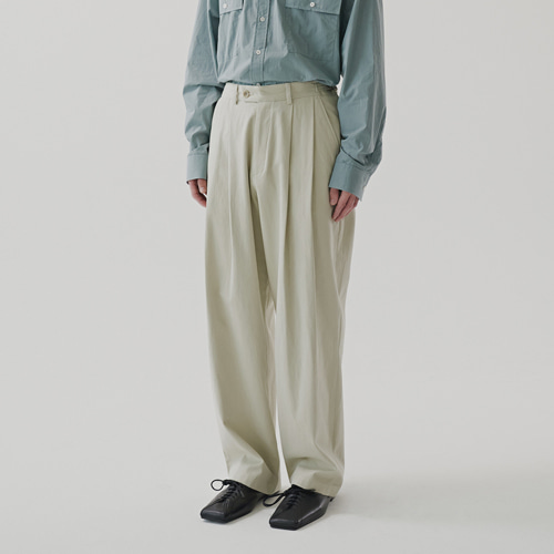 wide chino pants (light grey), [noun](노운),wide chino pants (light grey)