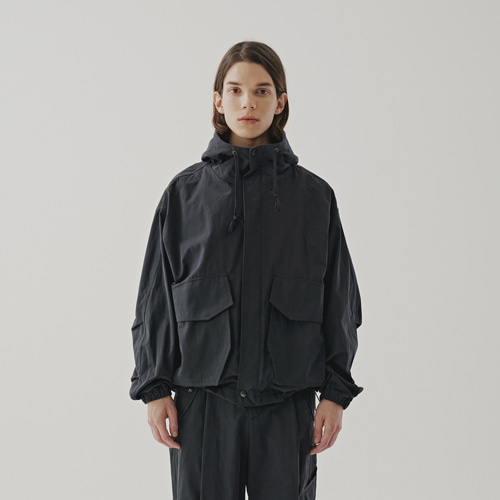[22F/W] hooded jacket (navy), [noun](노운),[22F/W] hooded jacket (navy)