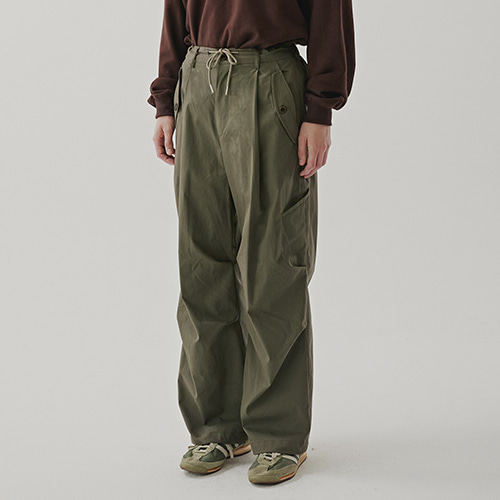 [22F/W] wide multi pants (khaki), [noun](노운),[22F/W] wide multi pants (khaki)