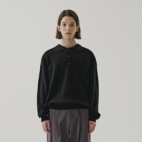 [22F/W] collar knit (black), [noun](노운),[22F/W] collar knit (black)