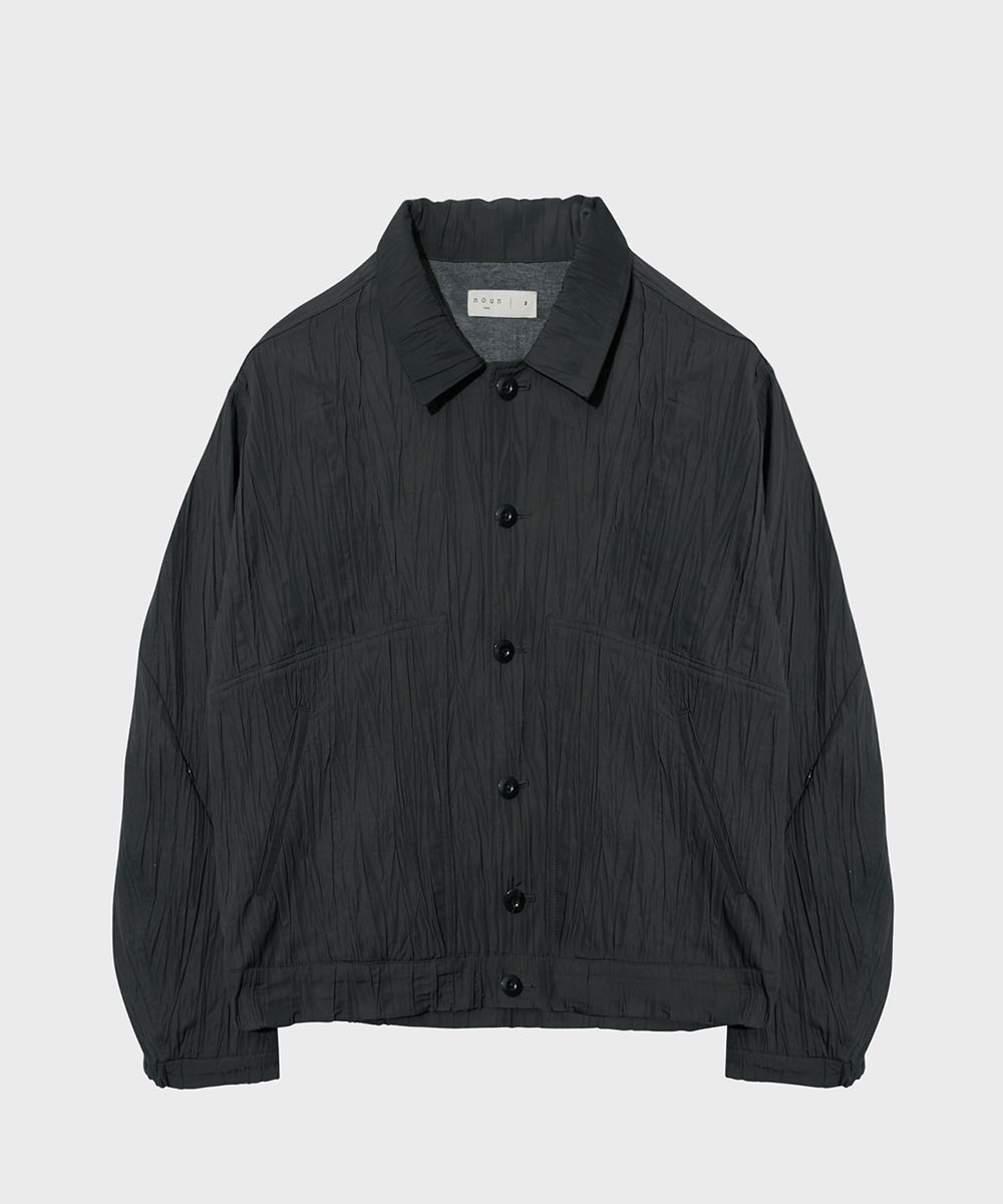 [23S/S] wrinkle wide jacket (charcoal), [noun](노운),[23S/S] wrinkle wide jacket (charcoal)