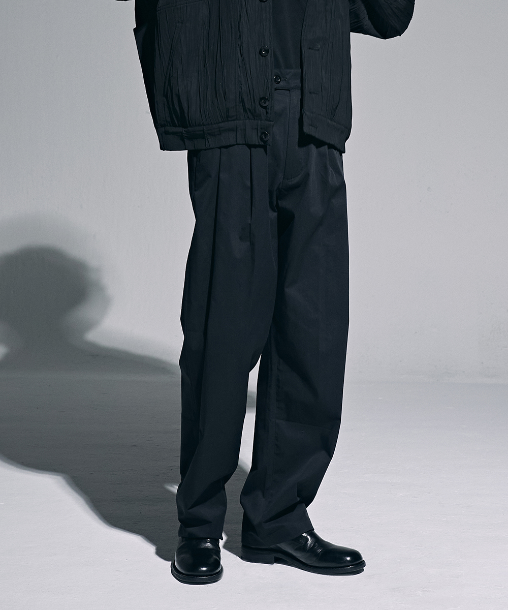 [23S/S] wide tapered chino pants (black), [noun](노운),[23S/S] wide tapered chino pants (black)