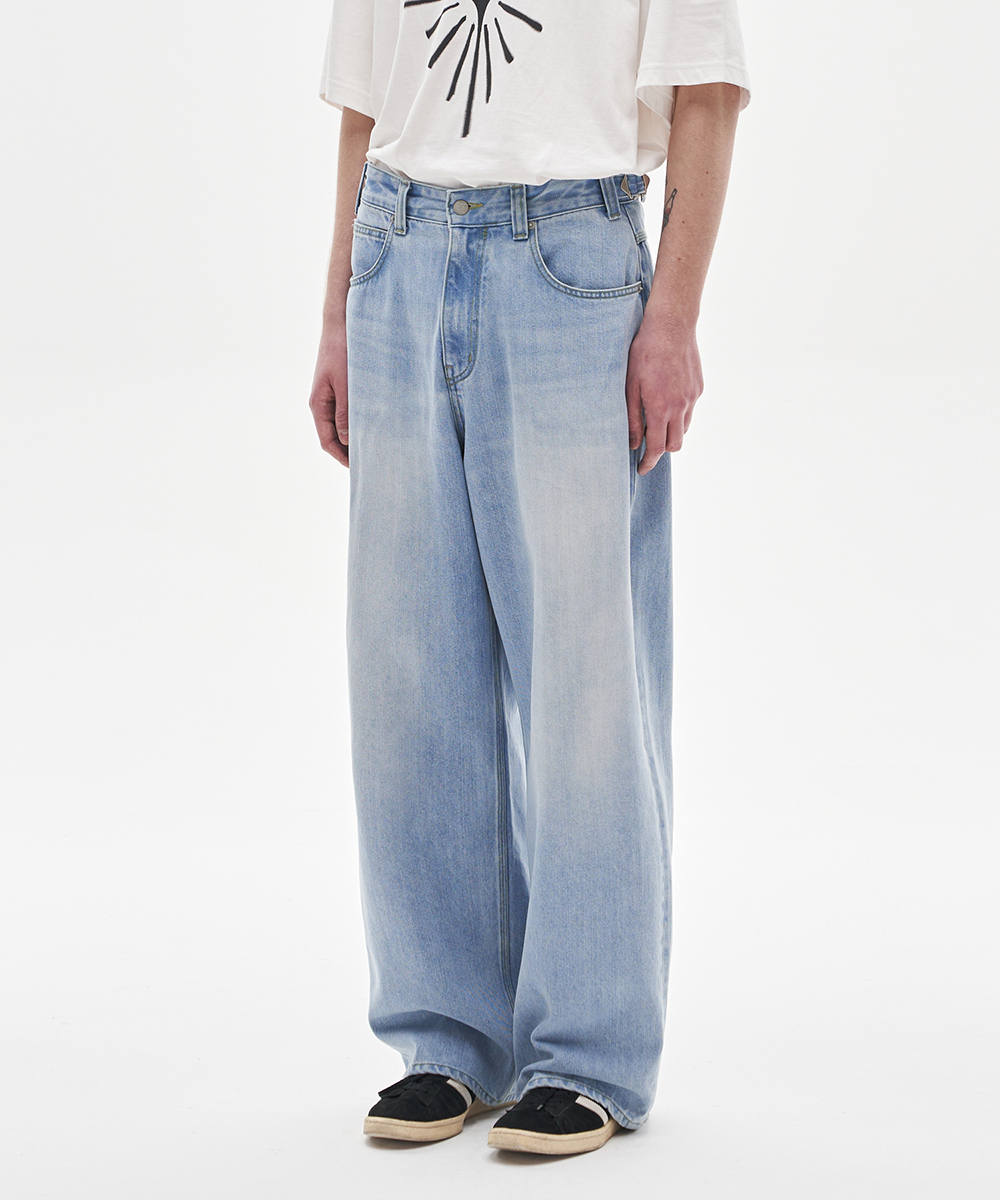 [23S/S] wide denim pants (light blue), [noun](노운),[23S/S] wide denim pants (light blue)