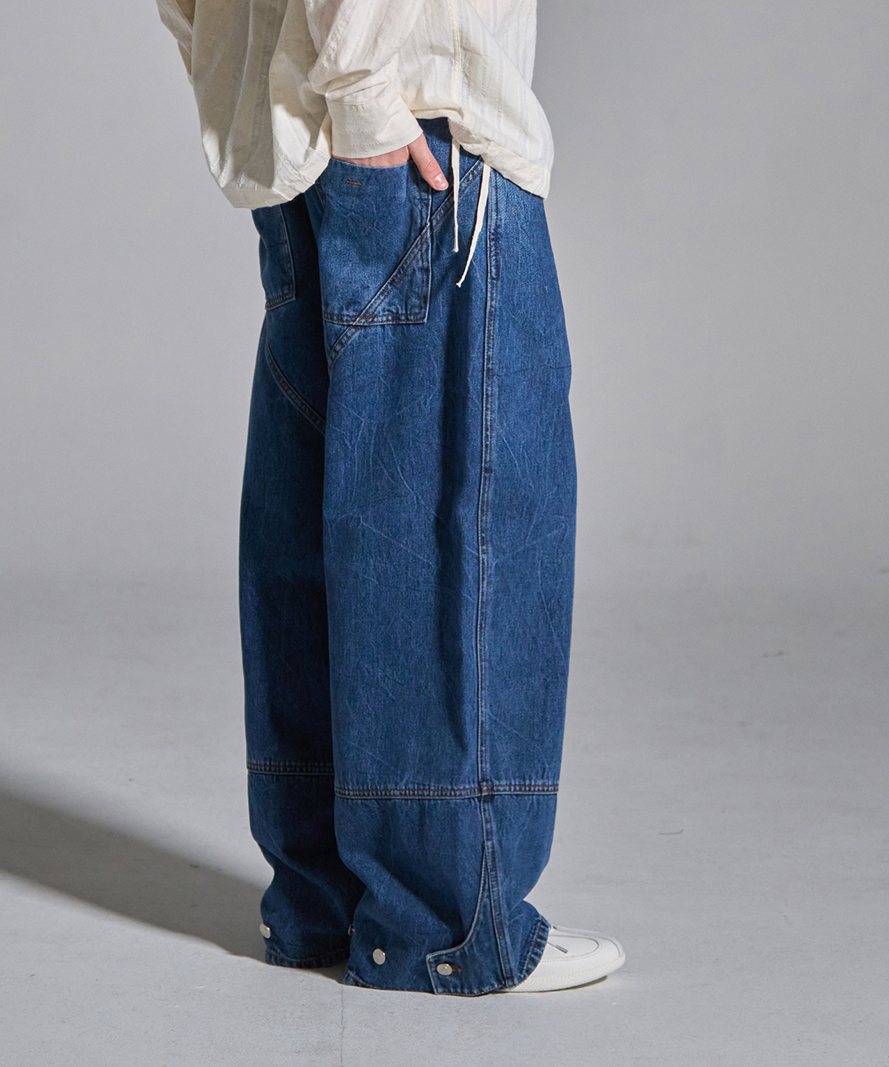 [23F/W] maxi wide denim pants (mid blue), [noun](노운),[23F/W] maxi wide denim pants (mid blue)