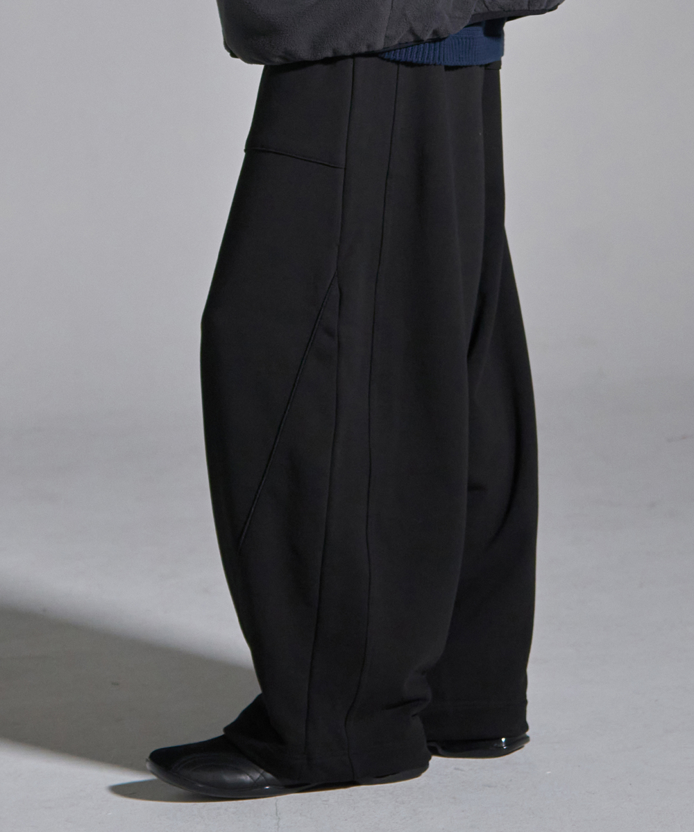 [23F/W] wide sweat pants (black), [noun](노운),[23F/W] wide sweat pants (black)