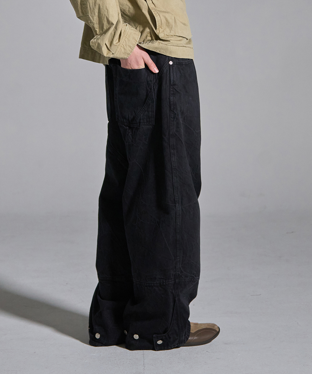 [23F/W] maxi wide denim pants (black), [noun](노운),[23F/W] maxi wide denim pants (black)