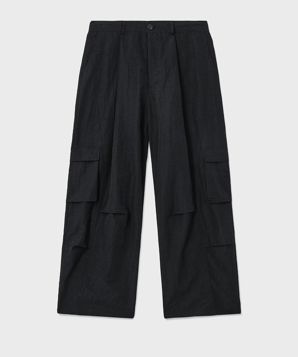 [23F/W] twist cargo nylon pants (black), [noun](노운),[23F/W] twist cargo nylon pants (black)