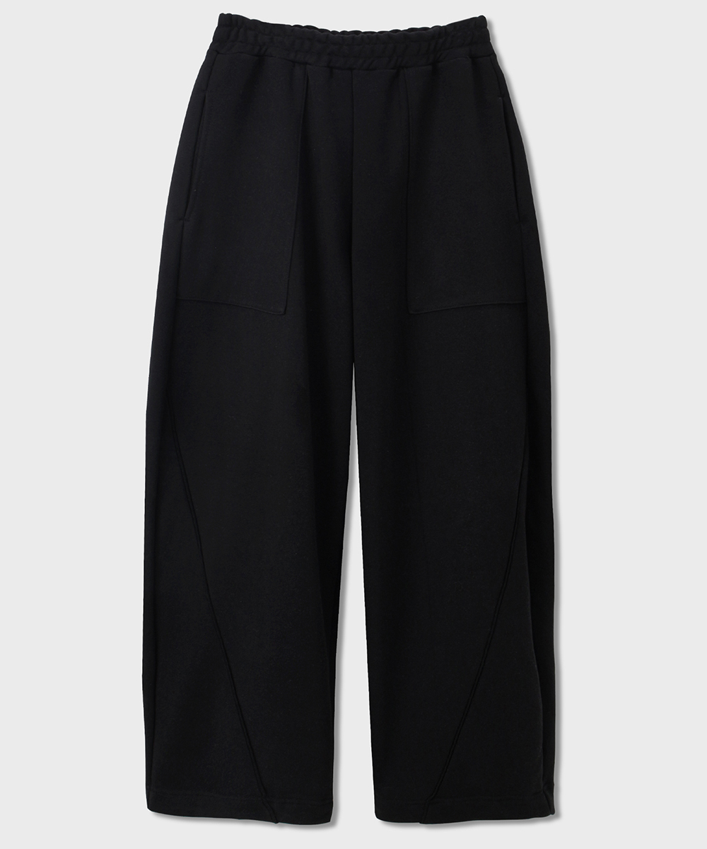 [24S/S] wide sweat pants (black), [noun](노운),[24S/S] wide sweat pants (black)