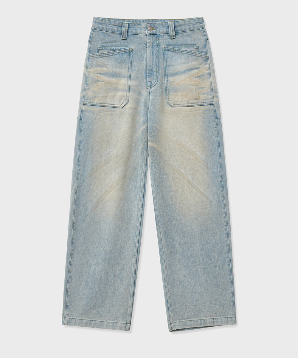 [24S/S] out pocket denim pants (light blue), [noun](노운),[24S/S] out pocket denim pants (light blue)