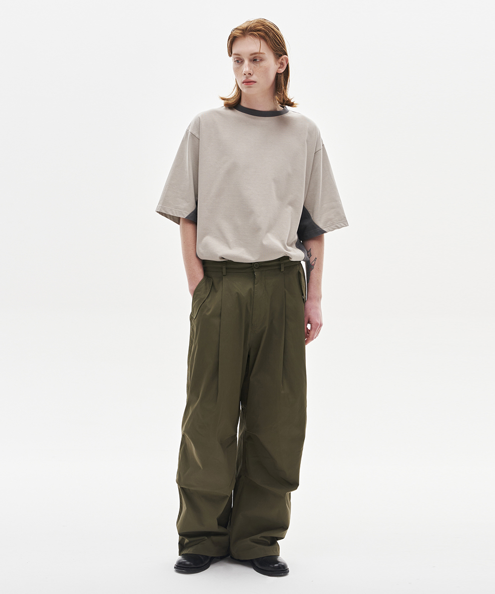 [23S/S] wide multi pants (khaki), [noun](노운),[23S/S] wide multi pants (khaki)