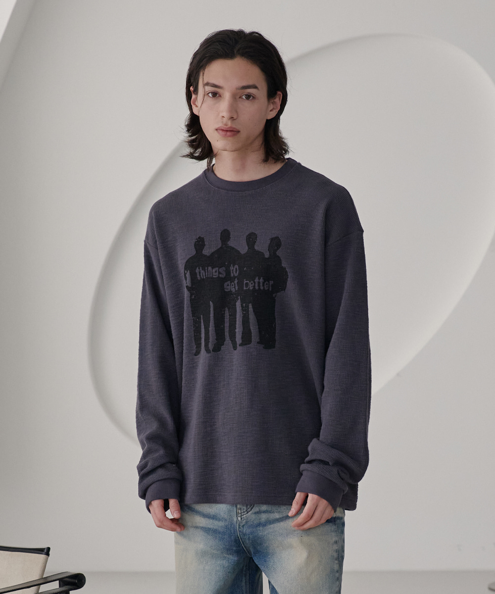 [24S/S] 4 male long sleeves (charcoal), [noun](노운),[24S/S] 4 male long sleeves (charcoal)