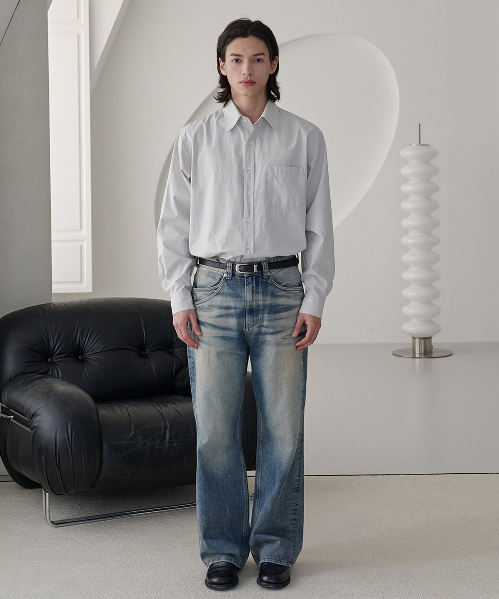 [24S/S] flare fit denim pants (vintage blue), [noun](노운),[24S/S] flare fit denim pants (vintage blue)