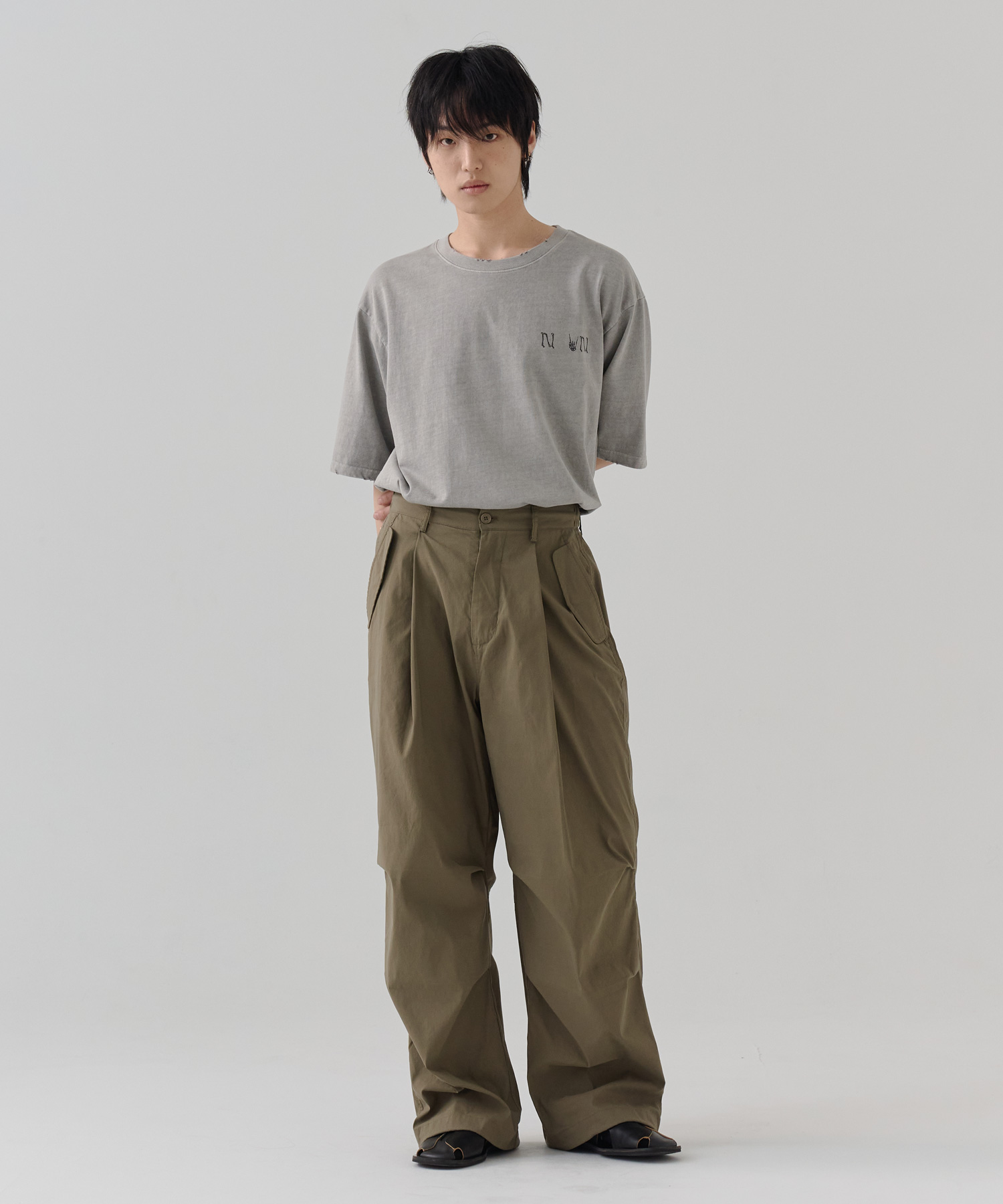 [24S/S] wide multi pants v2 (khaki), [noun](노운),[24S/S] wide multi pants v2 (khaki)