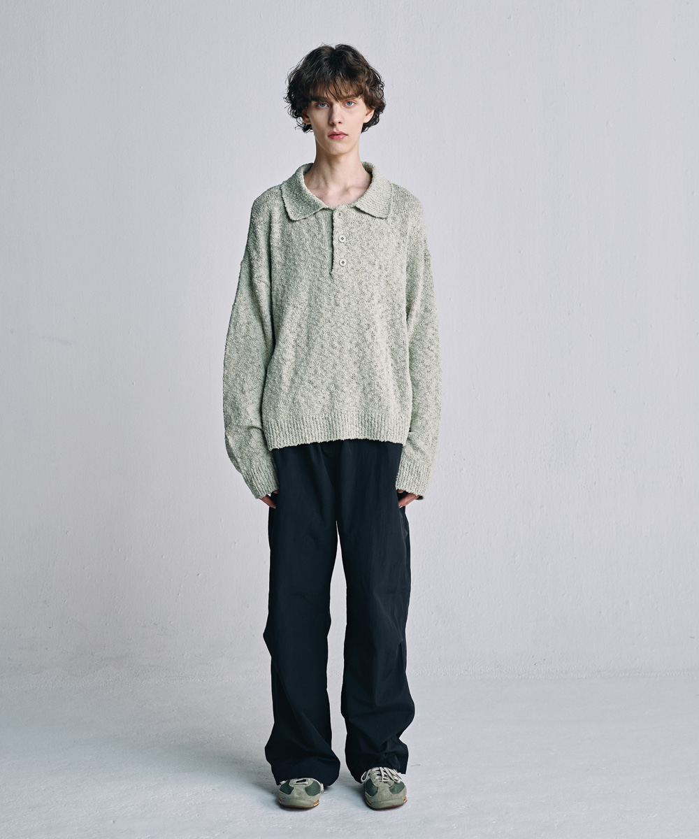 [23S/S] boucle collar knit (green), [noun](노운),[23S/S] boucle collar knit (green)