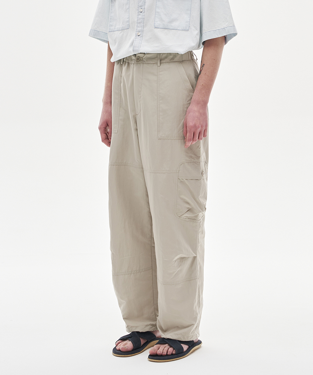 [23S/S] round cargo pants (light beige), [noun](노운),[23S/S] round cargo pants (light beige)