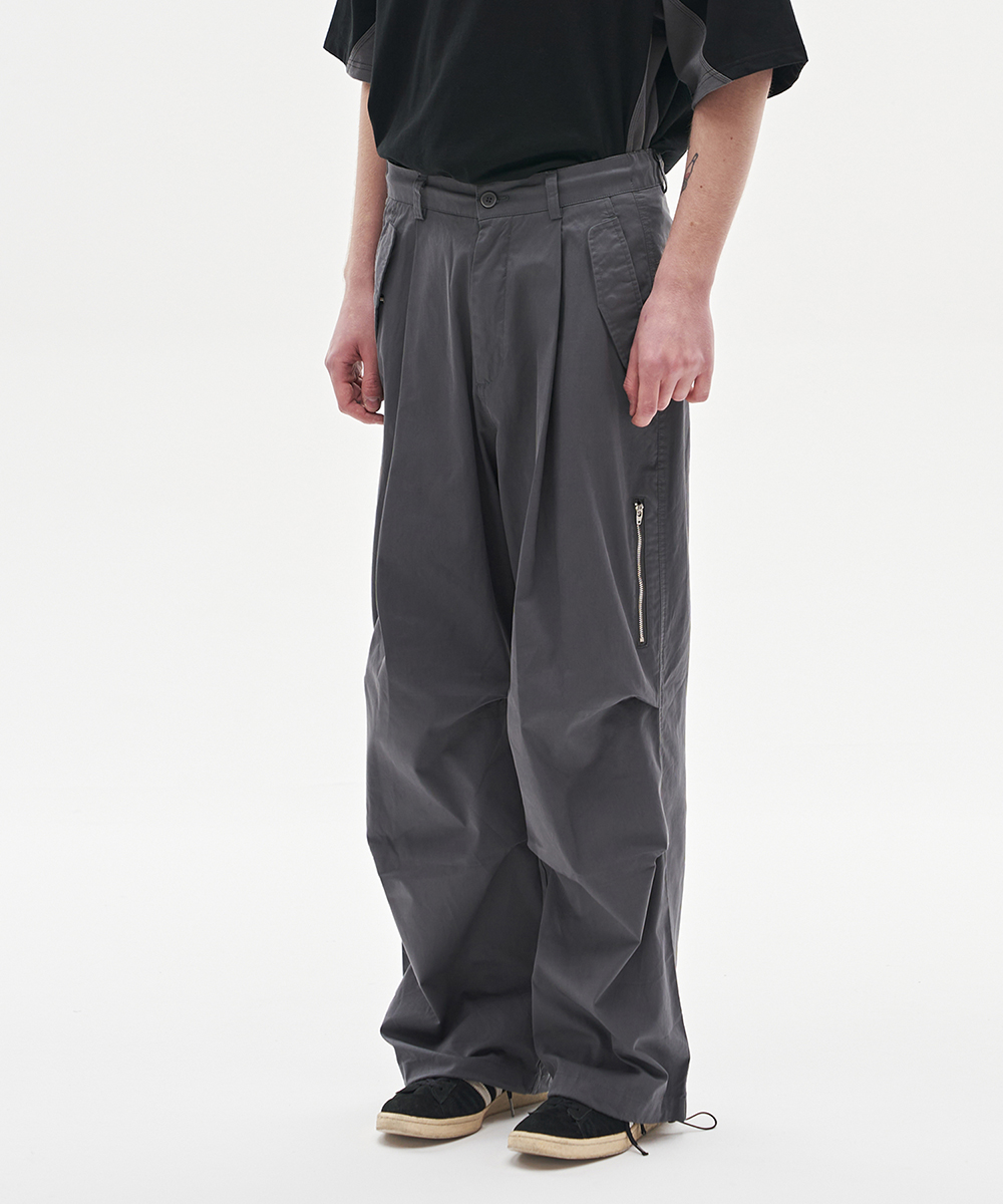 [23S/S] wide multi pants (charcoal), [noun](노운),[23S/S] wide multi pants (charcoal)