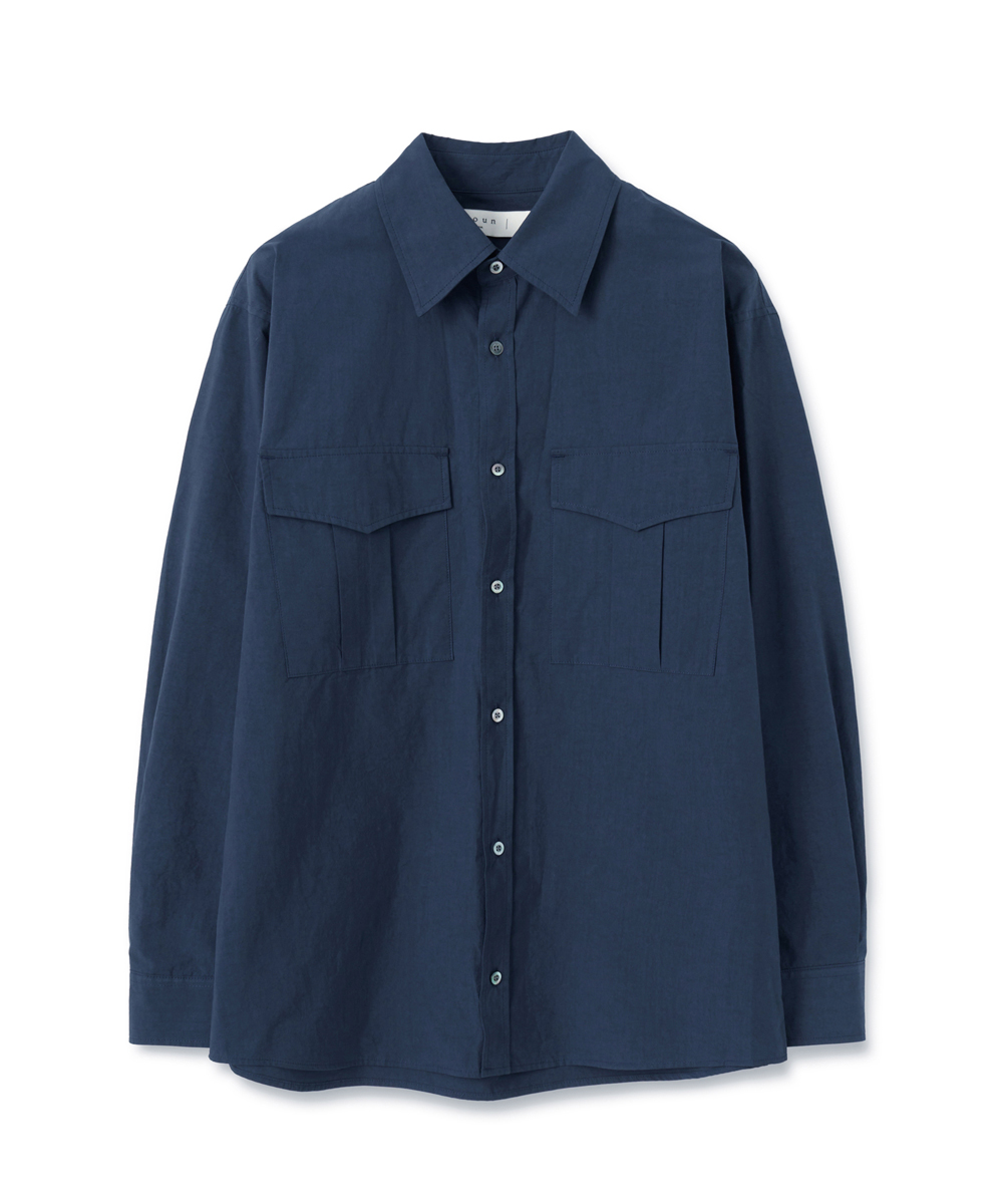 [23F/W] wide pocket shirts (navy), [noun](노운),[23F/W] wide pocket shirts (navy)