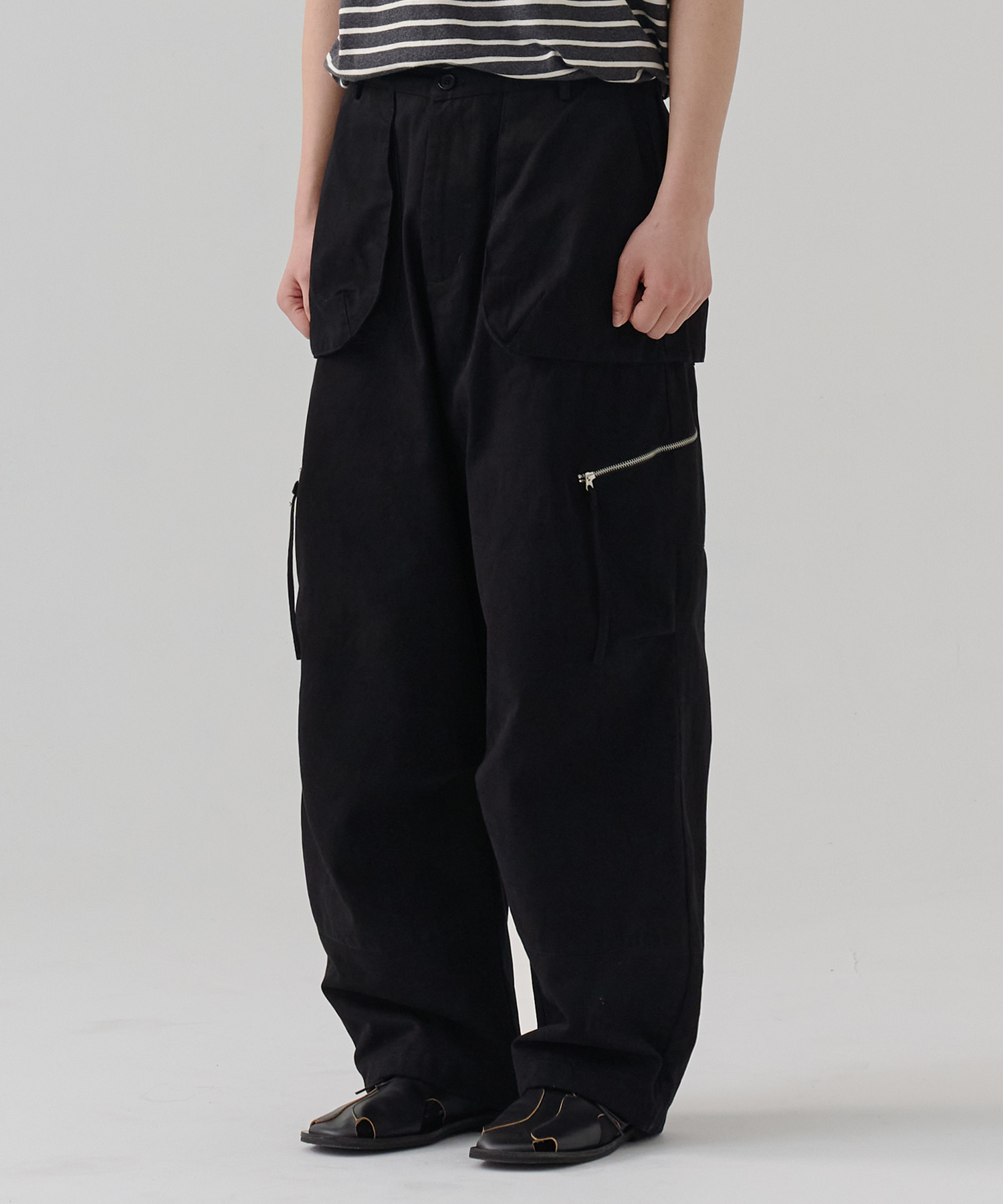 [24S/S] balloon pocket pants (black), [noun](노운),[24S/S] balloon pocket pants (black)